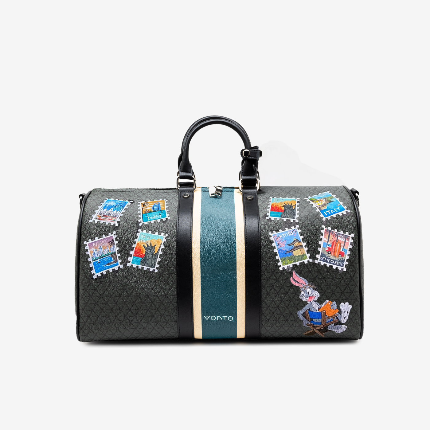 Stamped Joy Duffle Bag