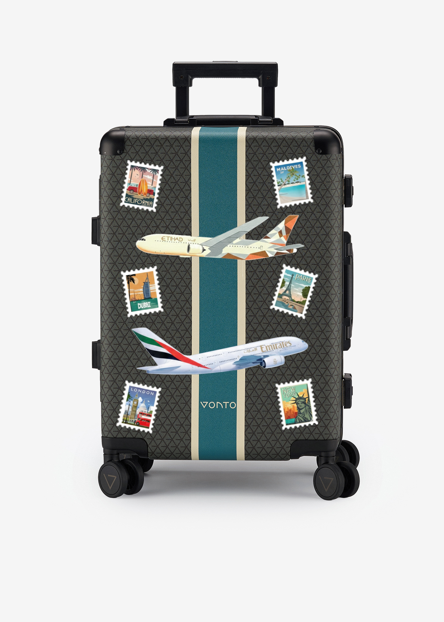 Cabin Bag with Tag and Plane