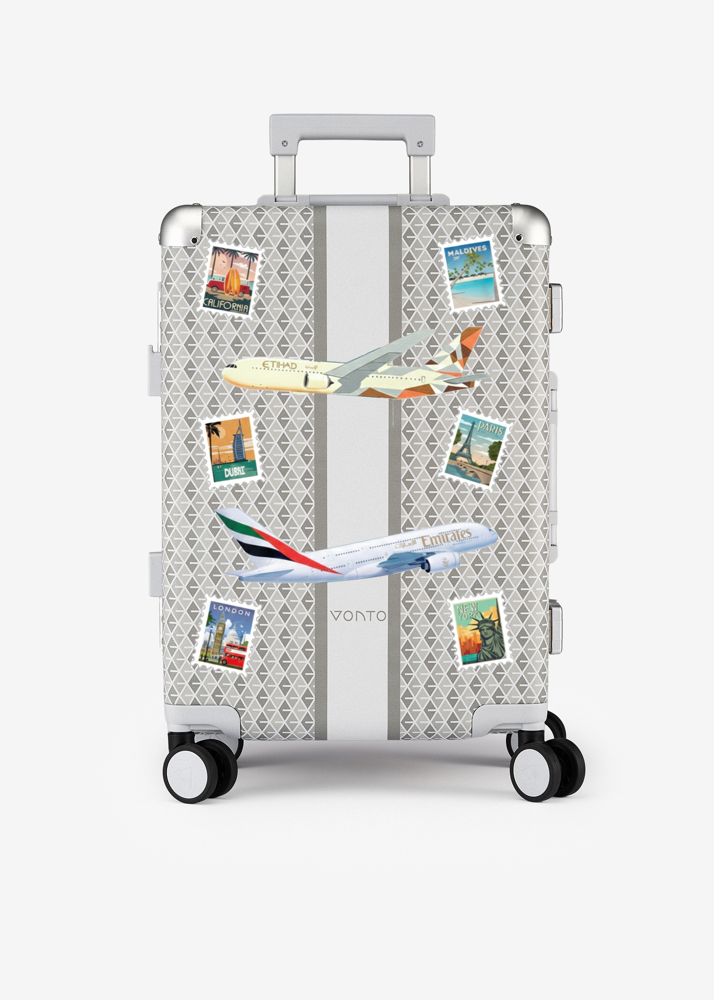 Cabin Bag with Tag and Plane