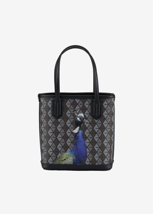Peacock Garden Long Tote Bag