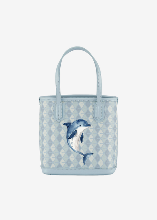 Serene Splash Long Tote Bag