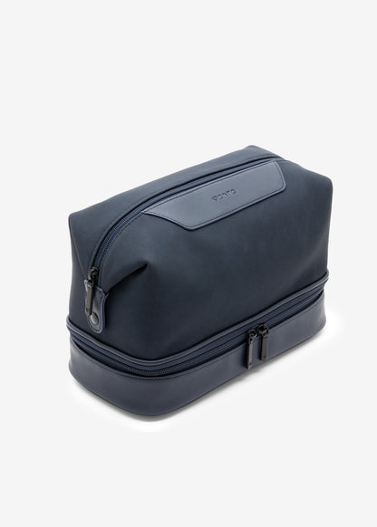 Aqua Suede Wash Bag