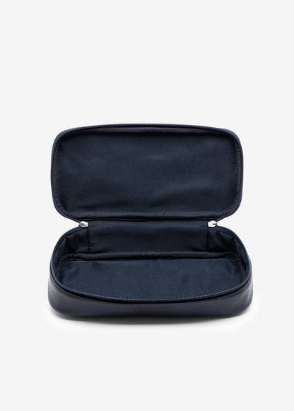 Aqua Suede Wash Bag