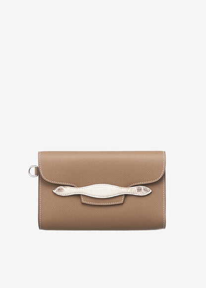 Crocodile Clutch Wallet