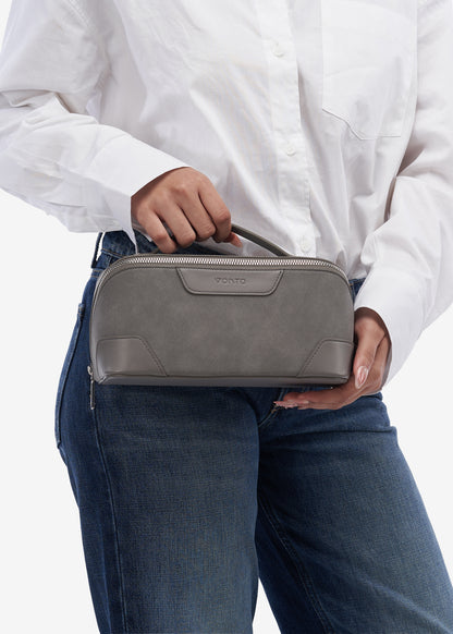 Solid Suede Travel Pouch