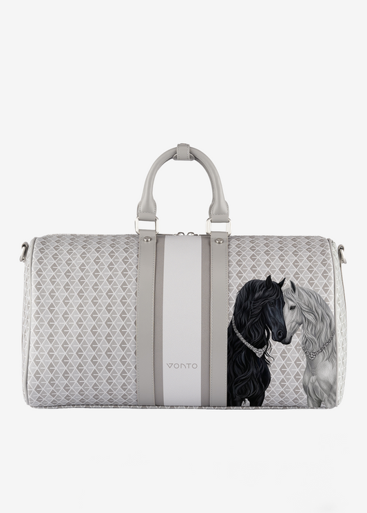 Duffle Bag Horses with Diamonds
