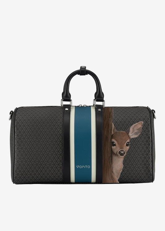 Duffle Bag Peeking Baby Deer