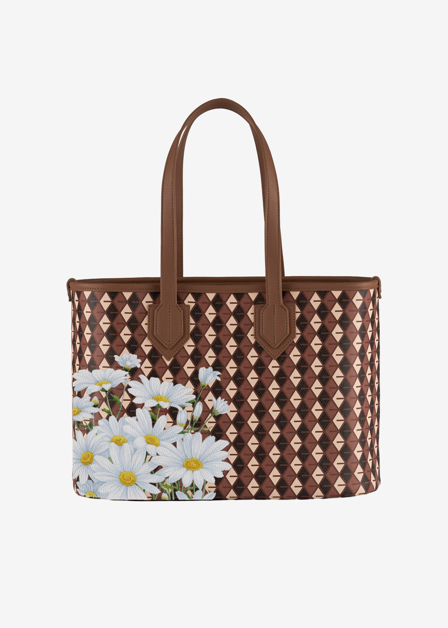 Tote White Daisy Floral