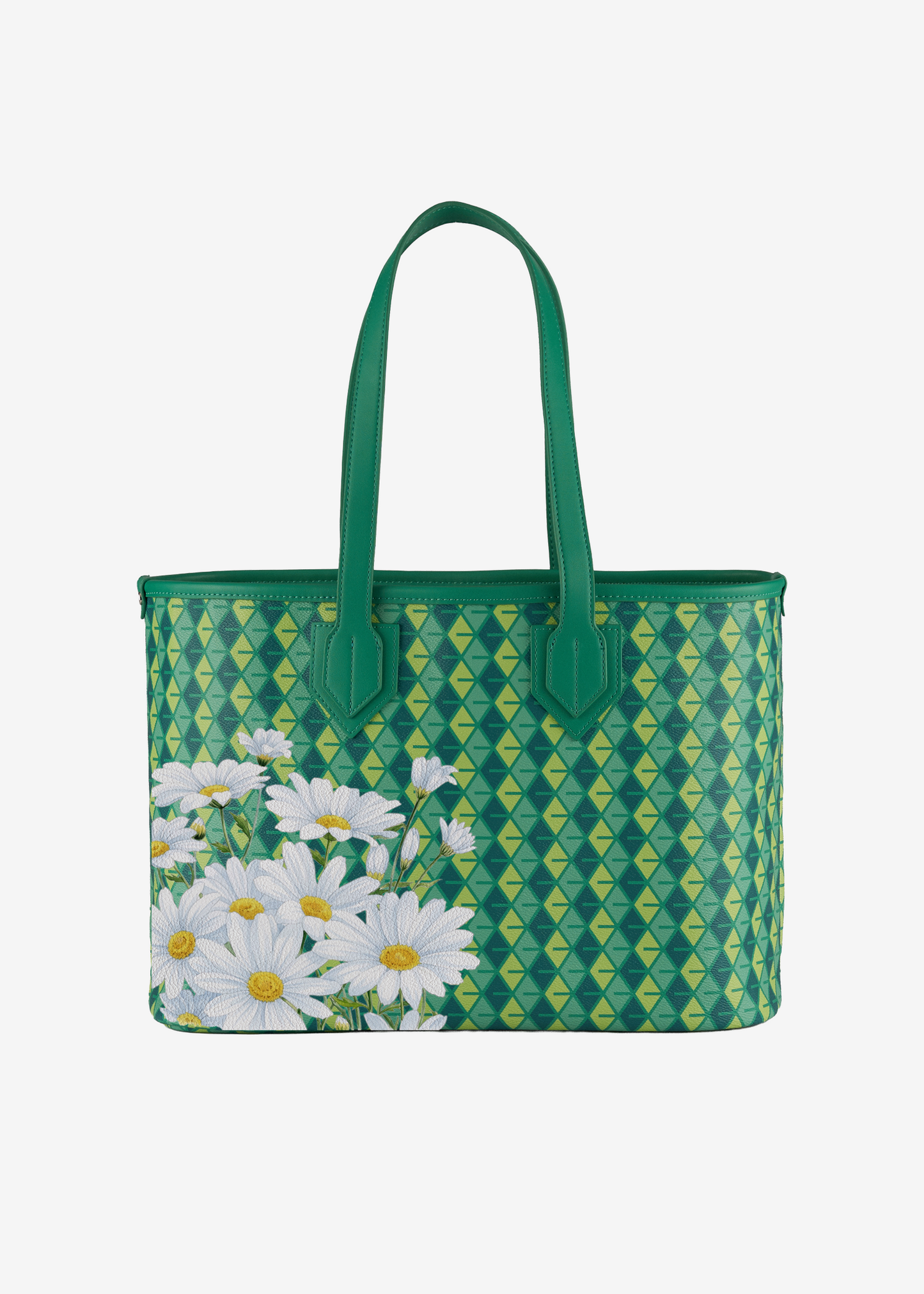 Tote White Daisy Floral