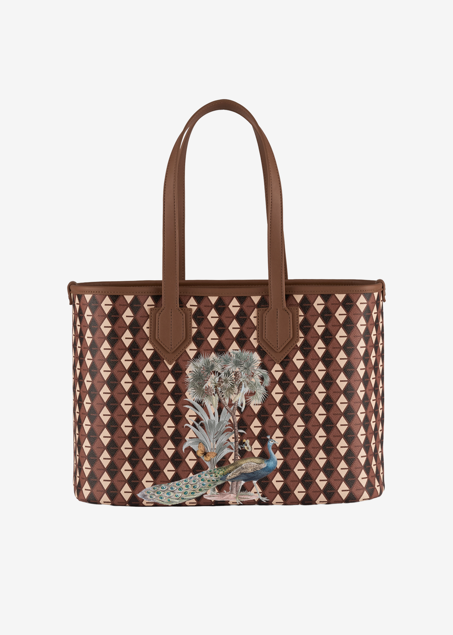 Tote Bag Peacock & Palm