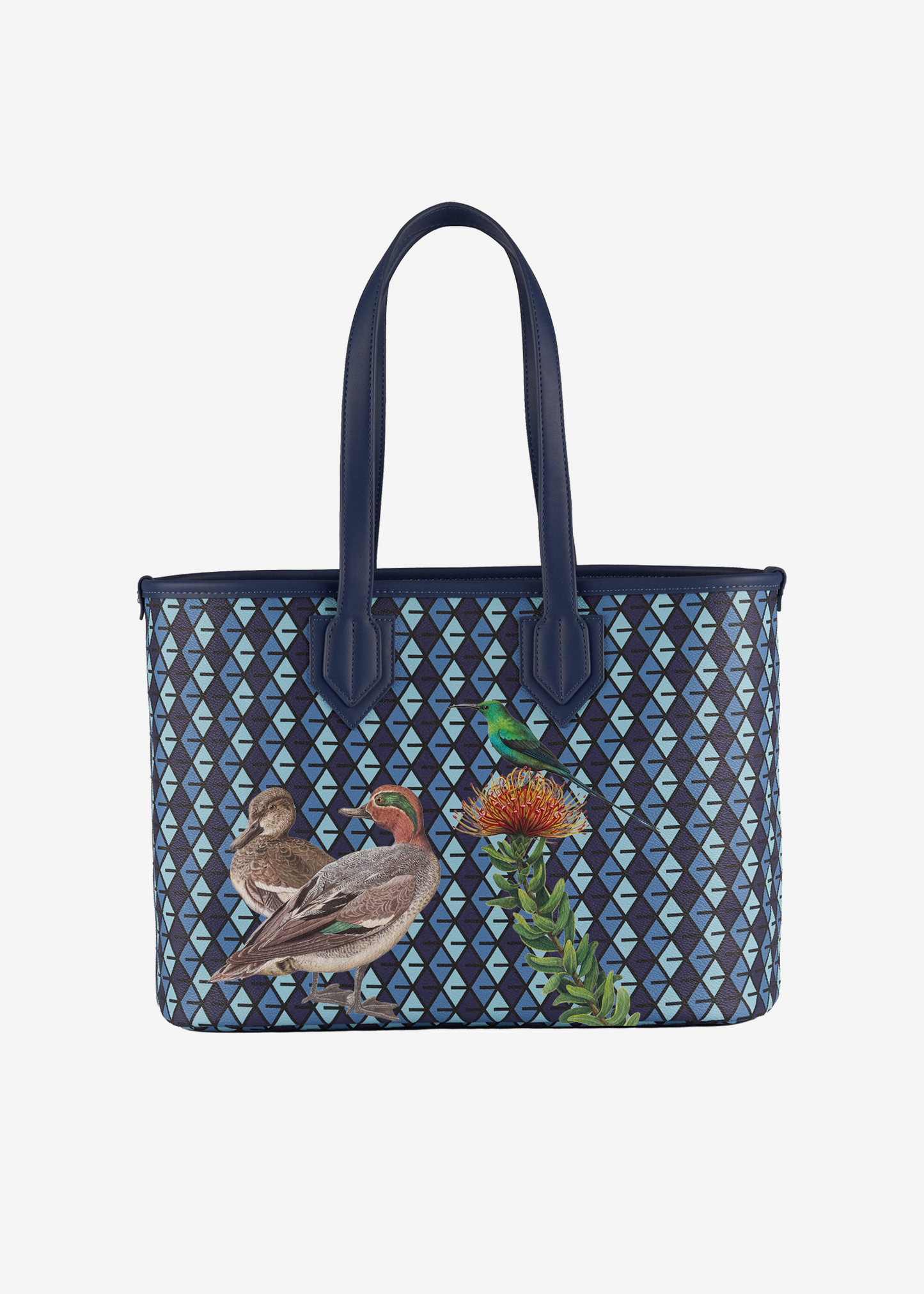 Tote Bag Ducks and Tropical Flora