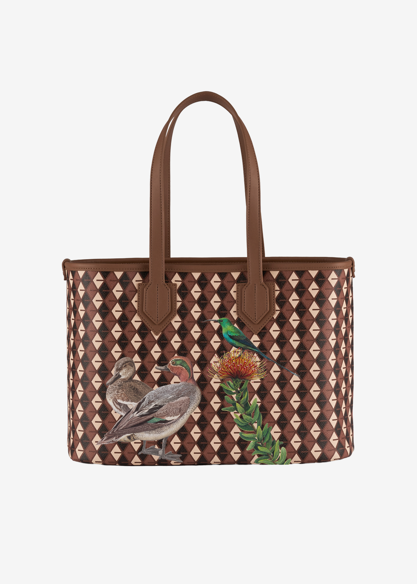 Tote Bag Ducks and Tropical Flora