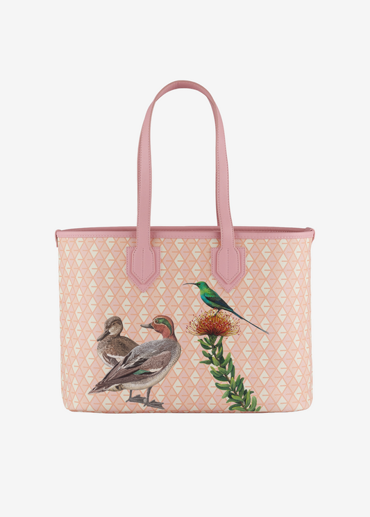 Tote Bag Ducks and Tropical Flora