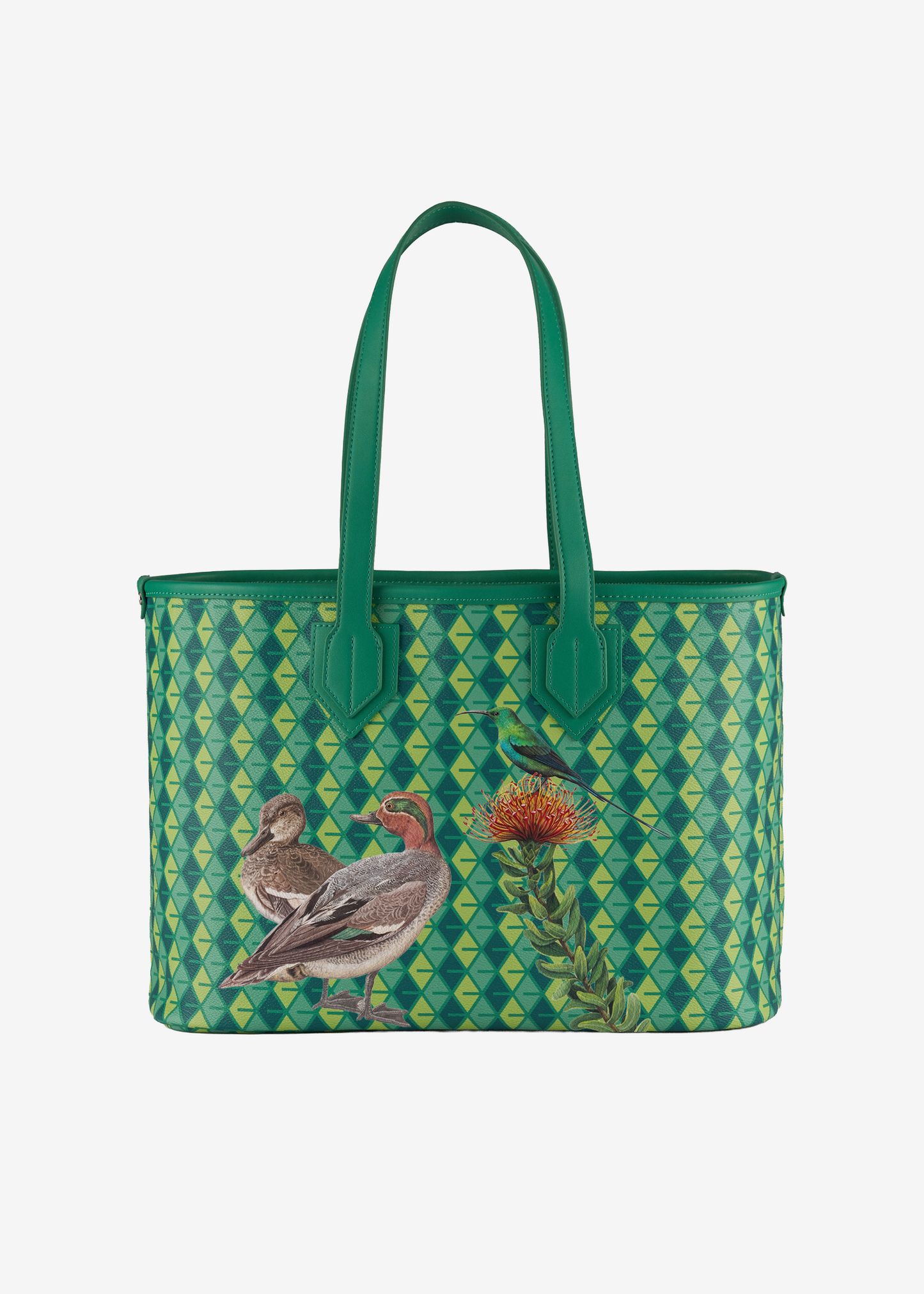 Tote Bag Ducks and Tropical Flora