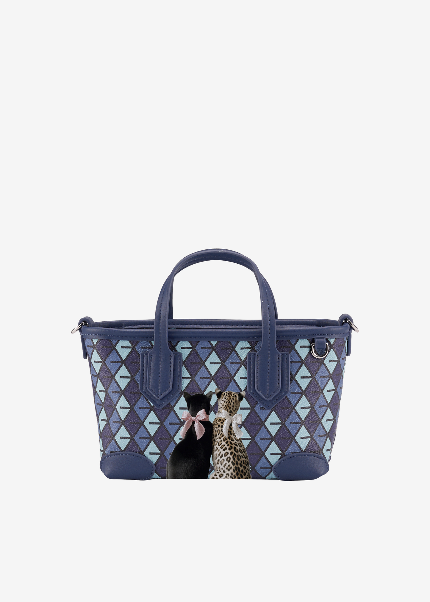 Mini Tote Bow Cats