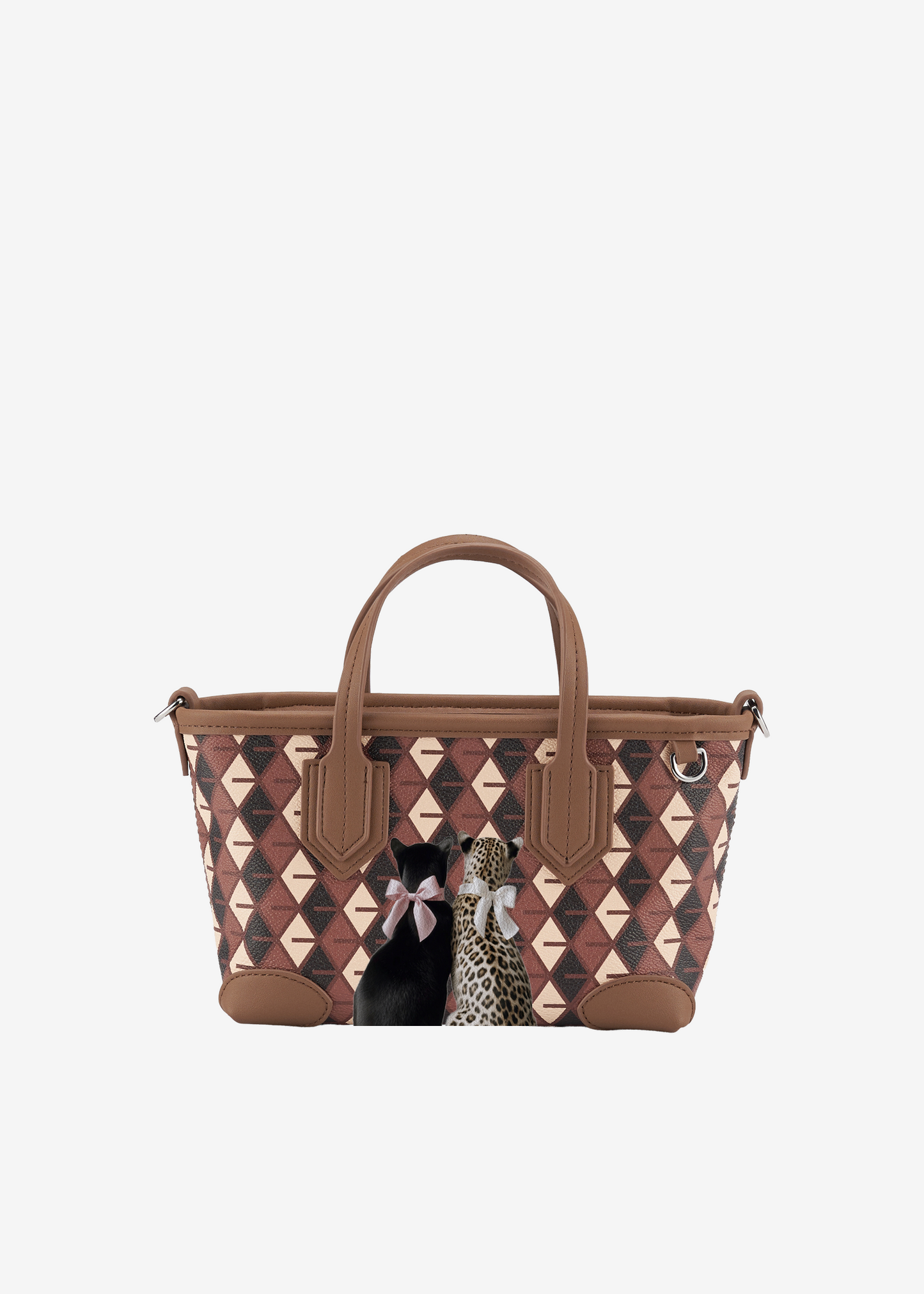 Mini Tote Bow Cats