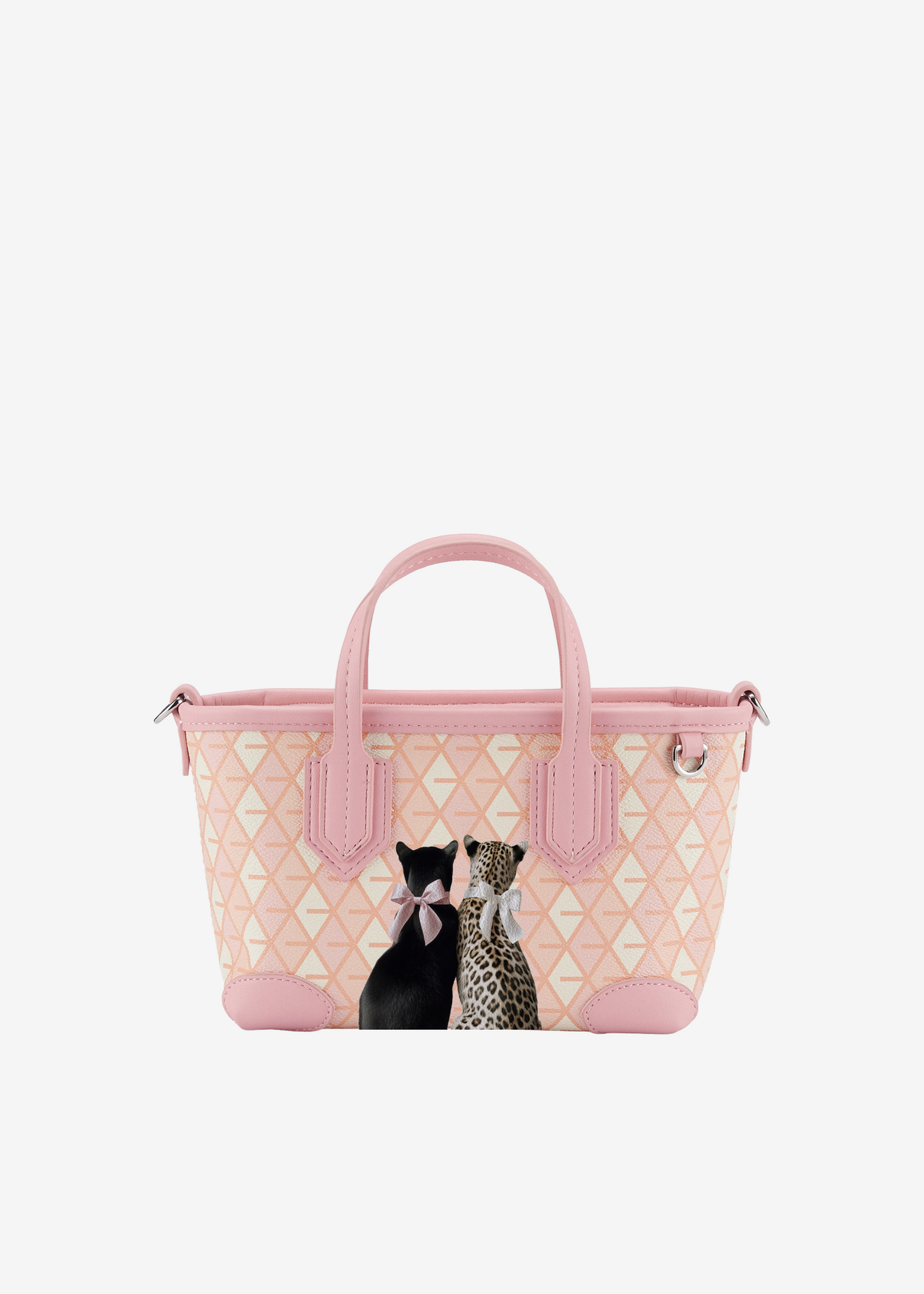 Mini Tote Bow Cats