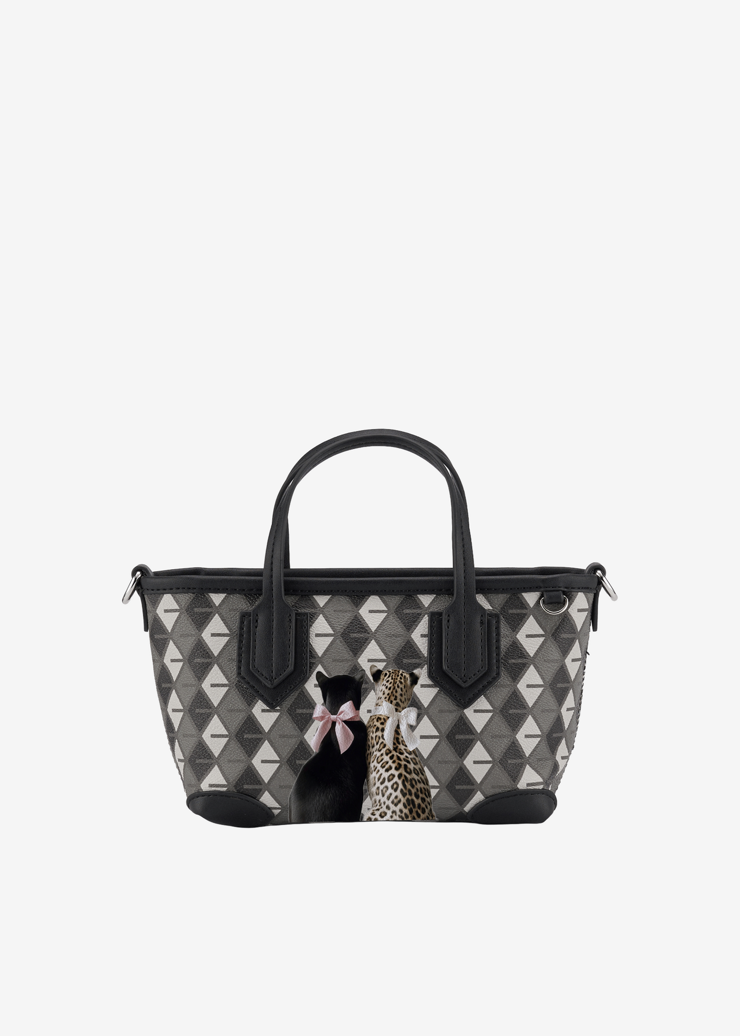 Mini Tote Bow Cats