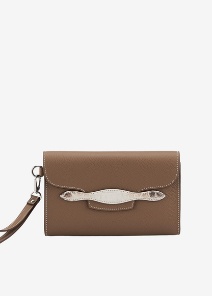 Crocodile Clutch Wallet