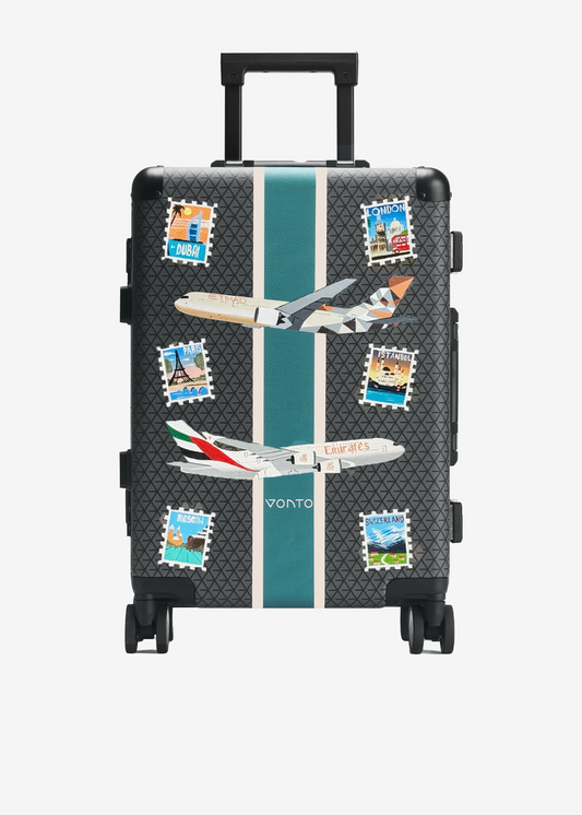 Cabin Bag with Tag and Plane