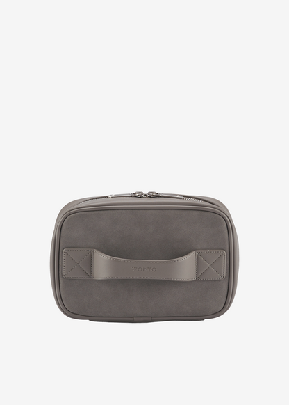 Solid Suede Flip Pouch