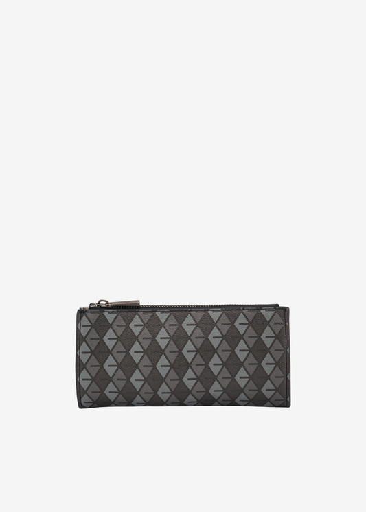 Umber Zipper Clutch